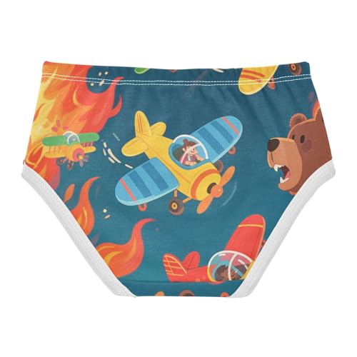 Cotton Briefs 1-piecing Hip Design Panties Toddler Cotton Underwear for Kids in Sizes 2T,3T, 4T, 5T, 6Y and 8Y2