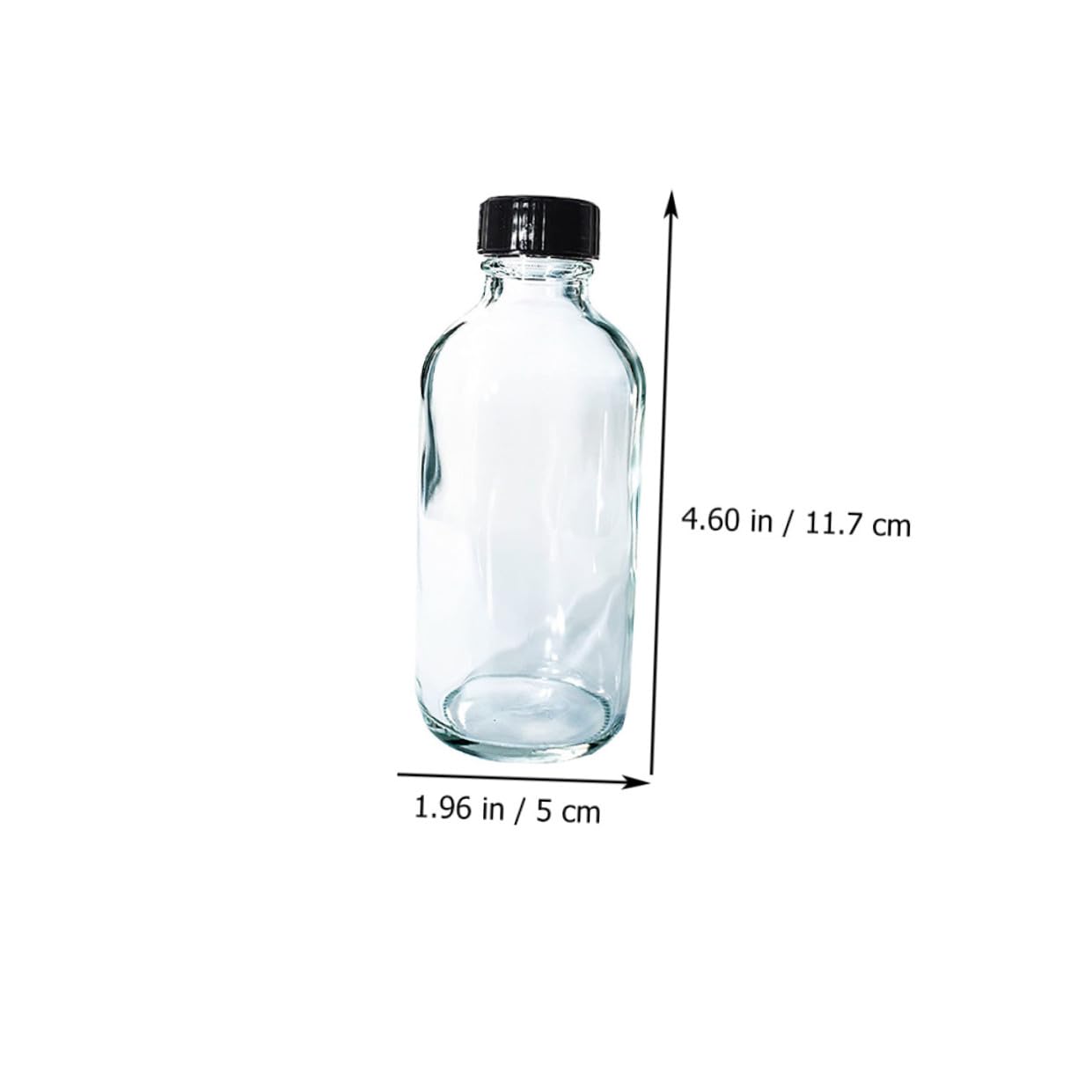 Hemobllo 12 Stück Glas Reagenzflaschen 120 Ml Transparent Probenfläschchen aus Langlebigem Glas Chemische Laborflaschen für Flüssigkeitsproben und Extrakte