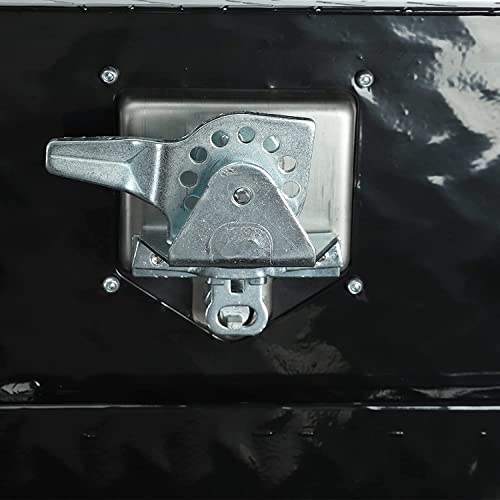 36"X18"X16" Heavy Duty Aluminum Pickup Truck Bed Diamond Plate Tread Pattern Truck Tool Box, Waterproof Underbody Tool Box Storage Trailer Tongue Box With Lock And Key For Rv, Atv, Trailer(Black) #TOP5