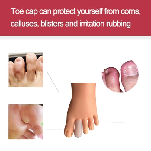 30 Pieces Toe Caps, Toe Protector Toe Covers to Protect from Rubbing, Ingrown Toenails, Corns, Blisters, Hammer Toes and Other Painful Toe Problems