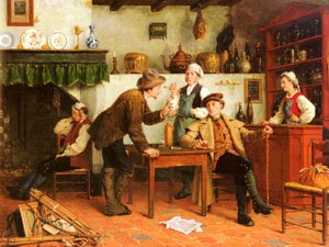 Peinture à l'huile Gerard Portielje cadeau idéal pour amateurs d'art 12x16