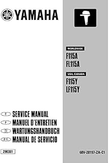 Yamaha Outboards, F115A, FL115A, F115Y, LF115Y, Service Manual, CD/DVD/PDF