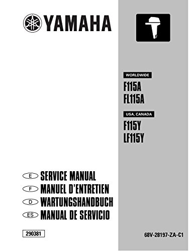 Yamaha Outboards, F115A, FL115A, F115Y, LF115Y, Service Manual, CD/DVD/PDF