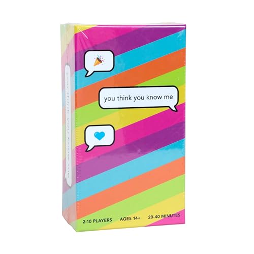 You Think You Know Me – Conversation Card Game with 500 Questions | Fun Icebreaker & Relationship Game for Couples, Friends & Families | Party, Date Night & Gift Idea | Ages 14+ | 2–10 Players