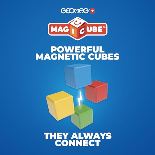Geomag Jeux de Construction Magnétique pour Enfants Magicube Jouets éducatifs pour Garçons et Filles 100% Recyclé 24 Cubes Magnétiques Collection - vue 3