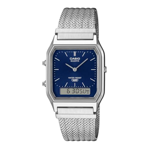 Image of Casio Vintage AQ-230EM-2ADF Analog-Digital Blue Watch Unisex (D417)