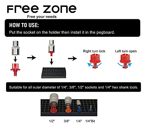 Free Zone - Bit Organizer Set (Yellow) | 158 Hole Bit Storage | 1/4 Inch Hex Bit & Drive Bit Adapter Storage | Screwdriver Bit Organizer | Toolbox Organizer | Tools Are Not Included #TOP4
