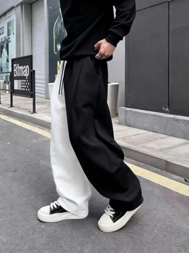 Pantalon de jogging avec cordon de serrage en coton ample extensible
