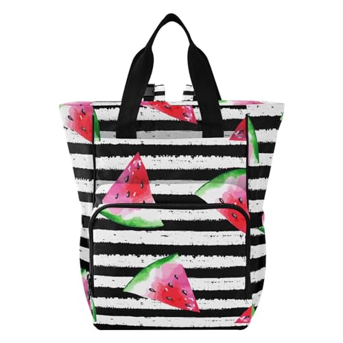 Emelivor Watermelon Diaper Bag Backpack Large Capacity Travel Baby Bags Backpack Diaper Bags for Boy Girl Mom Dad Women