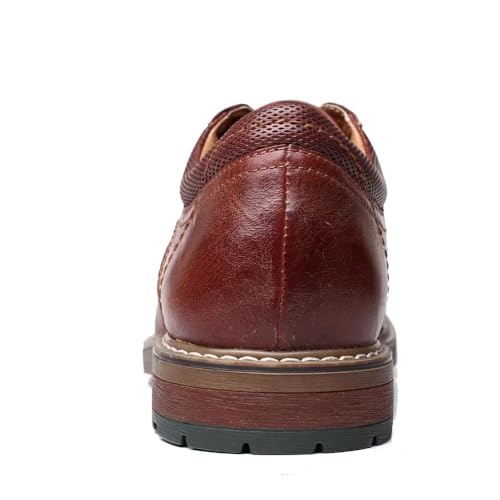 Image of Arkbird Mens Dress Shoes, Lace Up Leather Oxford
