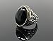 KAR 925K Stamped Sterling Silver Black Onyx Men's Ring I1I (12)