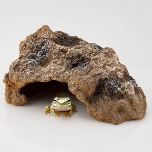 Reptile Cave Hideouts - Simulation Rock Terrarium Habitat Décor for Bearded Dragons, Turtles, Lizards, Snakes & More