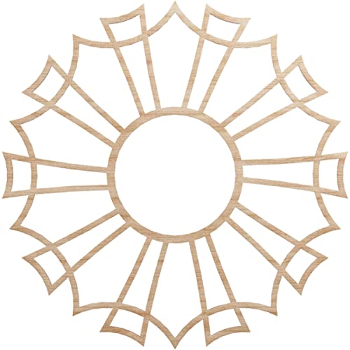 Image of Ekena Millwork 34 inchOD x 12 inchID x 3 /8 inchT Augustus Wood Fretwork Pierced Ceiling Medallion, Alder
