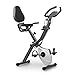 FITFIU Fitness BEST-320 - Vélo d'appartement pliable avec dossier et sandows, mode rameur, disque d'inertie de 8kg, moniteur de fréquence cardiaque, 8 niveaux de résistance, poids maximal 120kg