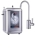 Ready Hot 41-RH-200-F570-BN Instant Hot Water Dispenser System, 2.5 Quarts Manual Dial Single Lever Hot Water Faucet, Brushed Nickel