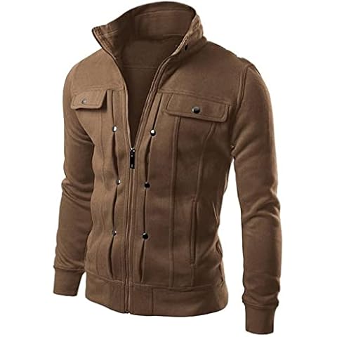 BFSGBFNTMD and Winter Men's Solid Color Sweater Sports Casual Workwear Jacket Cardigan Jacket Men Cover