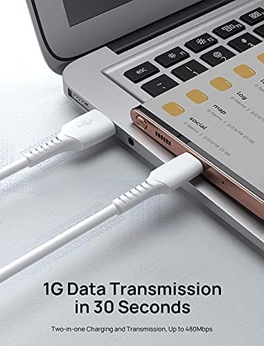 iPro Accessories For Oppo A54 5g /Reno6 5G /A94 /Find X3 Lite 5G /A72 /Find X2 Lite 5G Charging Cable, [1 Metres] Type C Fast Charging Cable 2.4A USB, USB-A to USB-C Charging Cable