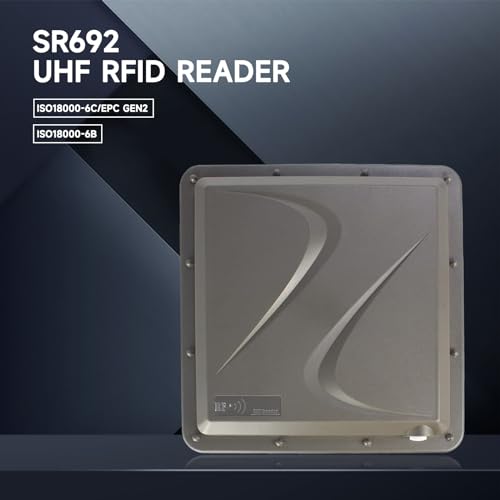 YANZEO Leitor RFID UHF SR692 9dbi USB RS485 Wiegand26/34 de longo alcance IP67 RJ45 Leitor integrado