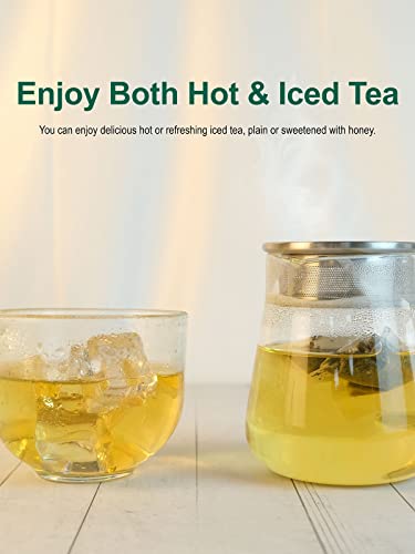 TeeLux Green Tea Bags, Natural Pure Green Tea, Super Antioxidant, Caffeinated, 100 Count Tea Bags to Support Overall Health