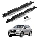 ISINEVER Trittbretter Seitenbrett Set Kompatibel mit Mercedes Benz GLE W167 V167 2019-2024, Belastbar bis 360KG, Seitenschweller mit Halterung, Aluminium Schweller, rutschfest, robust, Links & Rechts