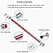 EOHMAK 2PCS Front Bumper Lip Splitter Strut Rod Tie Bars Support Rod Adjustable Compatible with Most Vehicles 3''-8'' (Red, 7.5CM/2.9 inch)