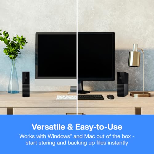 WD 16TB My Book external hard drive, Desktop HDD with Password Protection, USB 3.0, SuperSpeed USB, software for device management, backup, hardware encryption, works with PC and Mac, Black - 7