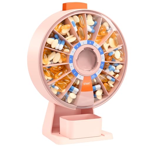 Daviky 14-day pill dispenser with wall or standing use
