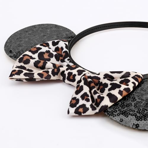 Image of DRESHOW Mouse Ears Bow Headbands Glitter Party Decoration Cosplay Costume for Women