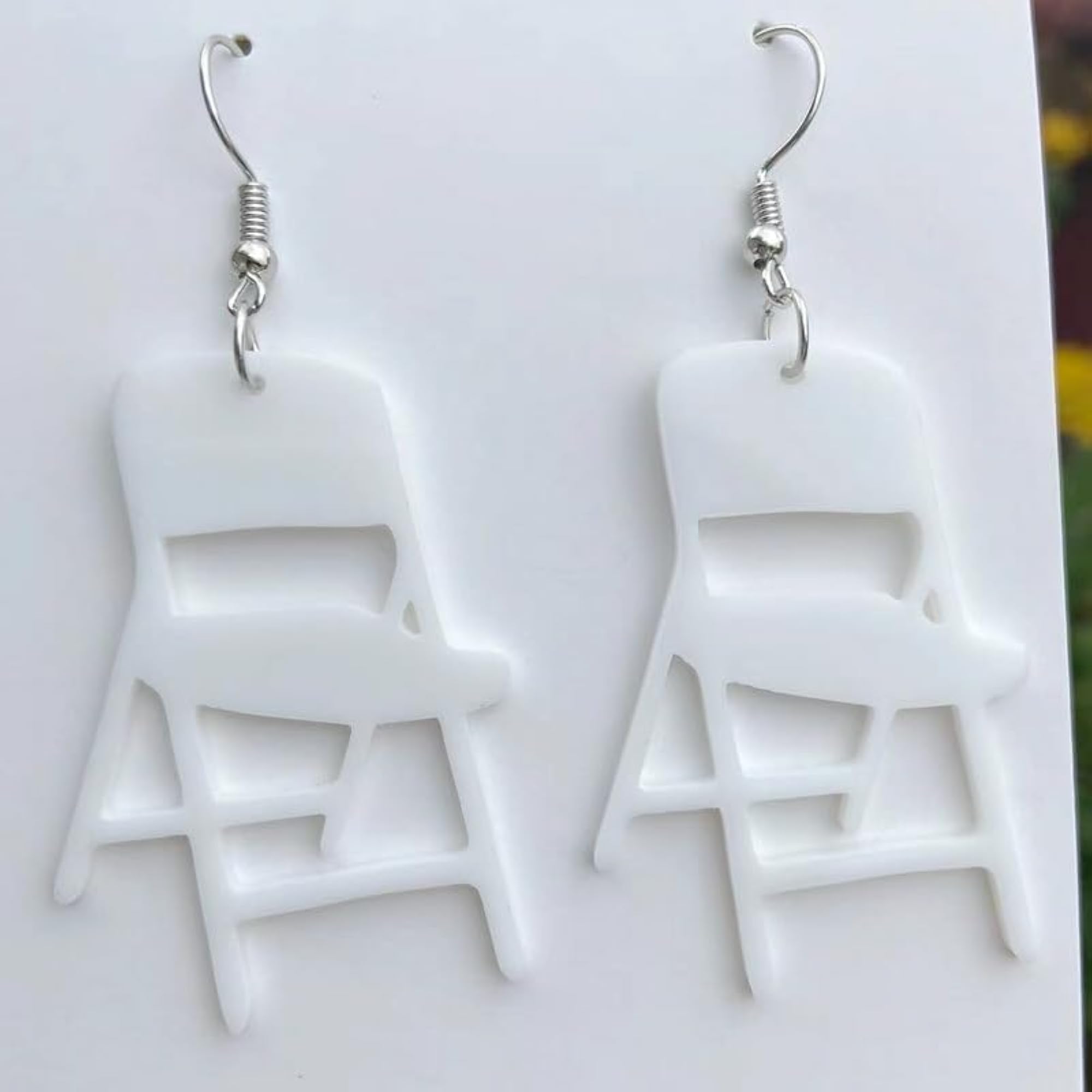 Funny Fight Folding Chair Dangle Earrings Set, 2-6 Pairs