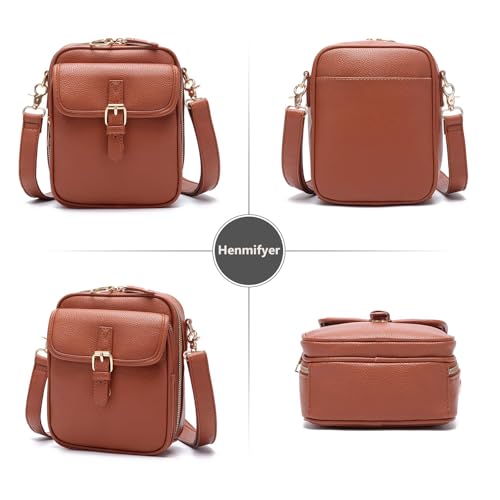Small Leather Crossbody Messenger Sling Bag for women Vintage Anti theft Large Capacity Mini Shoulder Handbag2