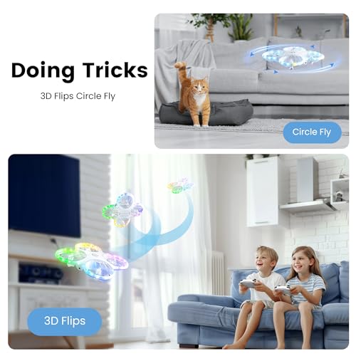 Ameta MORPHO Rc Drones For Kids Beginners With 1080P Hd Fpv Camera, Cool Toys For Boys Girls, Rc Quadcopter With Cool Led Light, Propeller Full Protect And Long Flight Time thumb #3