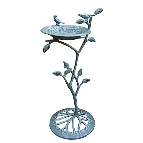 Image of Oakland Living Meadow Bird Bath, Verdi Grey
