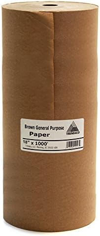 Trimaco 12102/BL18 Easy Masking Paper, 18 in. x 1000 ft, Brown, Foot