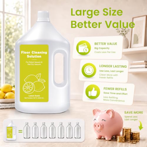 Image of 82 FL OZ Lemon Scent Floor Cleaning Solution Compatible with Dreame