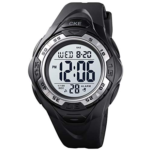 Men's Digital Sports Watch Waterproof Military Tactical Watches for Men with LED Backlight, Stopwatch, Alarm, Army Watch
