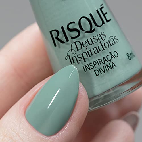 Esmalte Risqué Deusas Inspiradoras Inspiração Divina Verde 8 ml, Risqué
