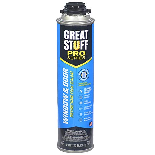 GREAT STUFF PRO Window and Door - Polyurethane Foam Sealant. Air Tight, Water Resistant Seal. Low Expansion, Insulating Foam. Off White, Pack of 12. Applicator Gun, Cleaner Included - Thumbnail 5
