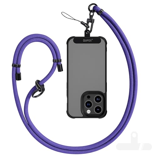 QUFEX Phone Lanyard Necklace 120cm � Universal Crossbody Strap with Detachable Hook for Smartphones, iPhone & Android � Comfortable & Hands-Free(Violet) (B0CLLV9GWC) Amazon Price History, Amazon Price Tracker
