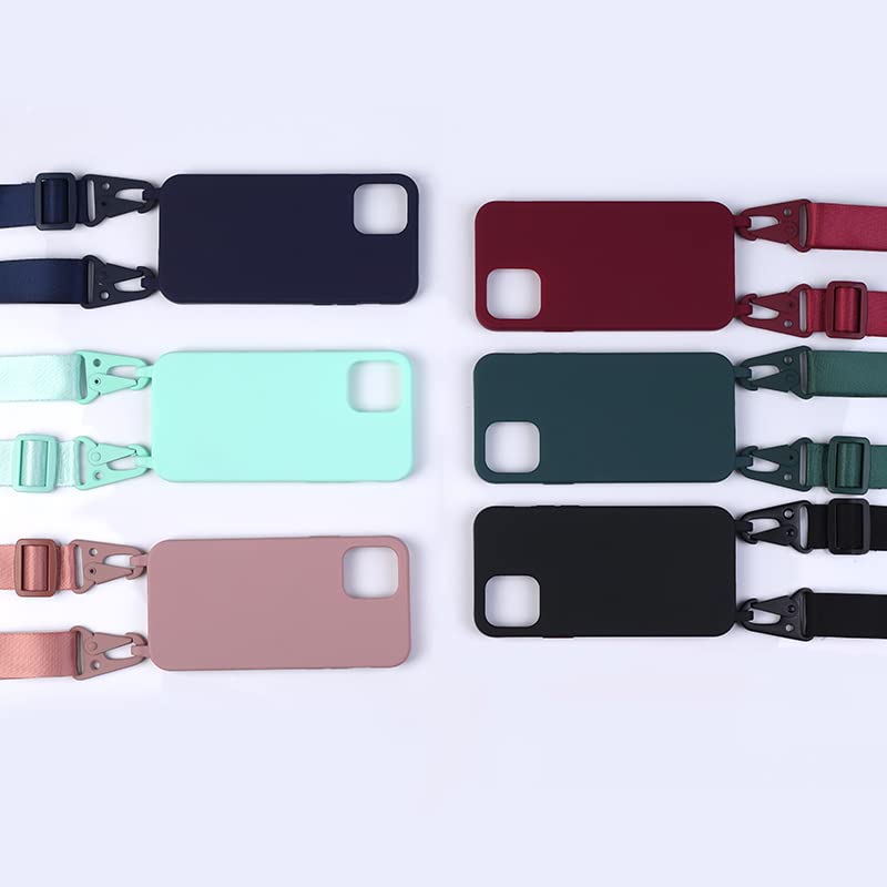 Custodia Cover Per IPhone 6/7/8 (4,7'') Con Cordino Regolabile – Morbida Al Silicone – Antigraffio E Anticaduta – Colore Verde