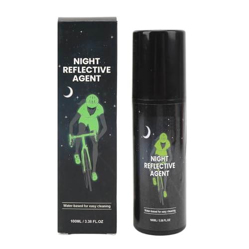 Dioche Vernice Spray Riflettente, Confezione 2 Spray Fluorescente 100 Ml per Abbigliamento Bici, con Rivestimento Riflettente a Lunga Durata per Guida Notturna Attività All'aperto
