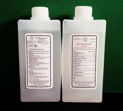 Image of Absolute Denature Ethanol 99.9%,Analytical Grade, Laboratory Grade., generic, 500ml.
