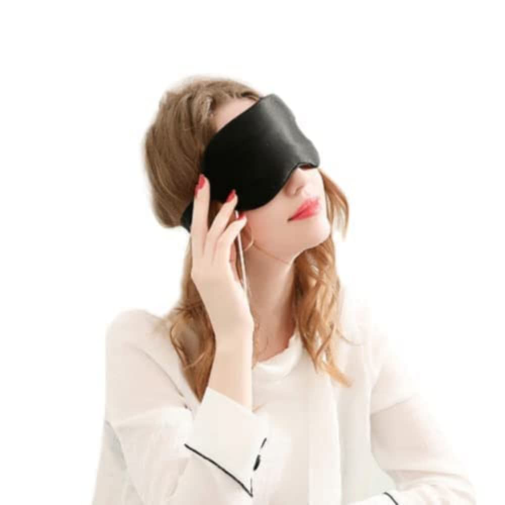 Double-Sided Mulberry Silk Heating Eye Mask Cold and Hot Compress USB Eye Mask Custom Temperature Control Timing Eye