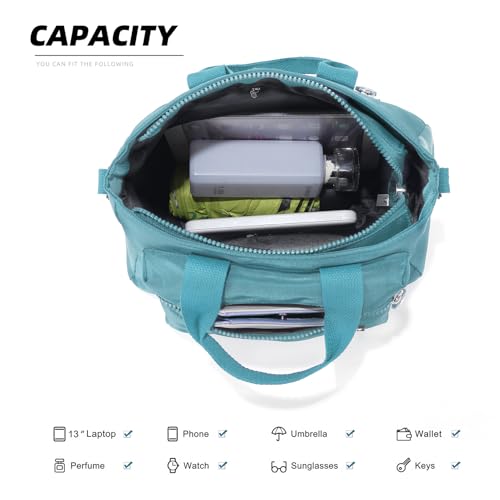 Small Tote Bag for Women,Canvas Crossbody Bags Shoulder Bag With Zipper,Satchel Purse Work Handbag4