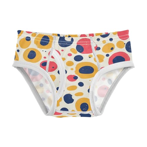 KLL Watercolor Dots Toddler Boy Pure Cotton Athletic Underwear Cute Children Panties