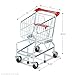 Melissa & Doug Toy Shopping Cart, Grocery Store Pretend Play Toys with Sturdy Metal Frame & Working Wheels, Toddler Shopping Cart, Preschool Learning Toys for Girls & Boys 3+