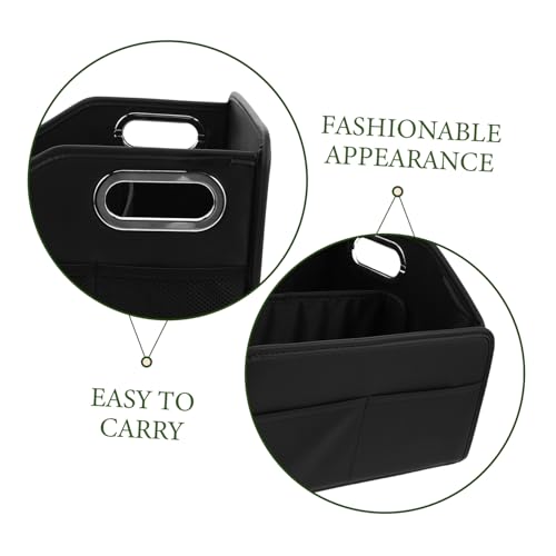 Organiseur de coffre pliable PU résistant PLAFOPE avec compartiments multiples pour SUV