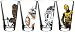 Produktbild Star Wars Classic Pint Glass Set (Chewbacca, BB-8, R2-D2, C3-P0)