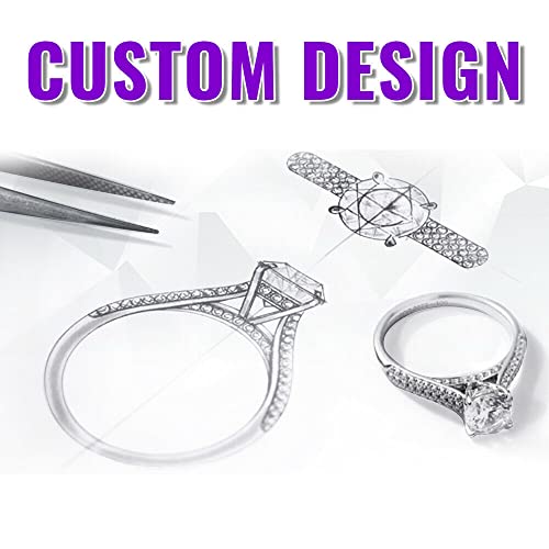 Ssjewel 3 Ct Simulated Diamond 3D Allah Arabic High Quality Baguette Pendant 14K White Gold Finish Name, Logo, Symbol Pendant 925 Sterling Silver Charm Personalized Gift For All #TOP4