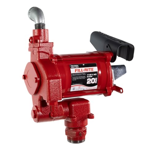 Fill-Rite FR710VN 115V 20 GPM Fuel Transfer Pump (Pump Only Model) | For Gasoline, Diesel, Kerosene, Ethanol Blends, Methanol Blends & Biodiesel up to B20