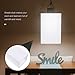 CALLARON E27 Square Cloth Lamp Shade Fabric Light Cover for Table Lamp Ceiling and Wall Fixtures 7.9 X 4.7 X 4.7 Inch Decorative Diffuse Lighting for Bedroom Living Room